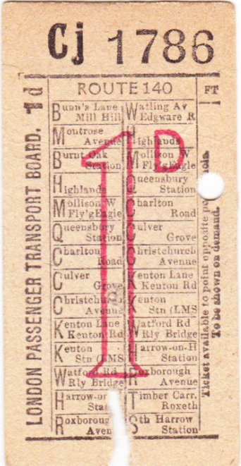140 bus ticket