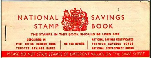 Savings stamps book